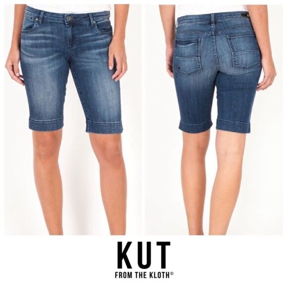 Kut from the Kloth Bermuda Jean Shorts Size 4 - Picture 1 of 9